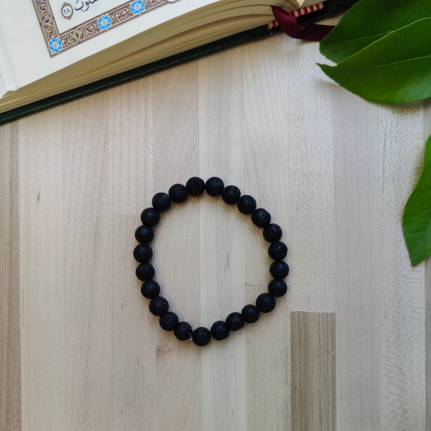 Lava Stone Tasbih - 24 Beads, 8mm